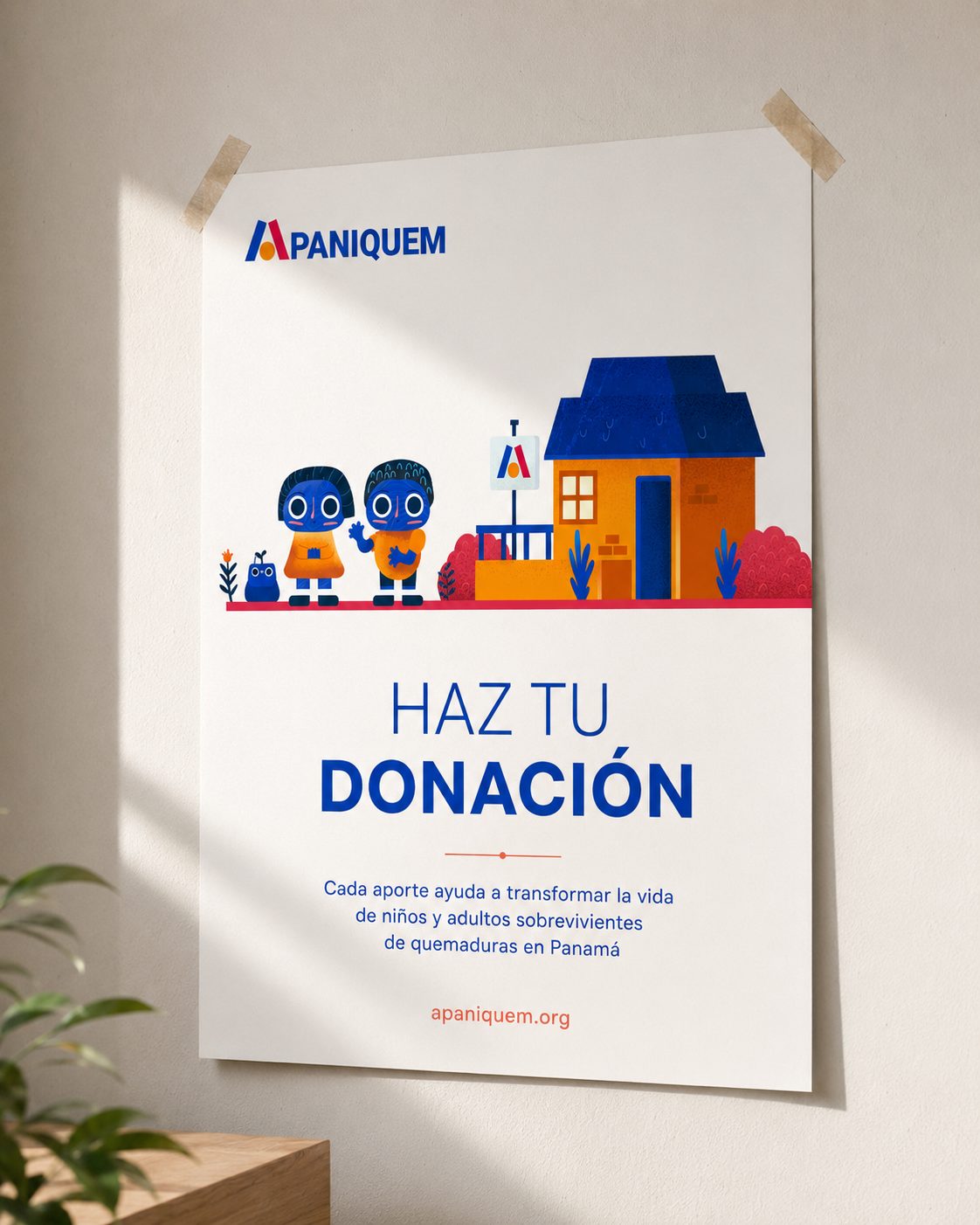 Del boceto inicial de Teo y Tina al cartel de campaña de donación